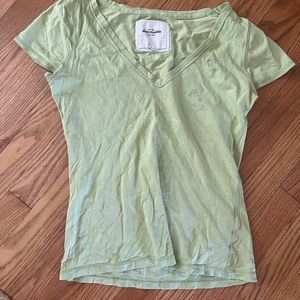 abercrombie green tshirt